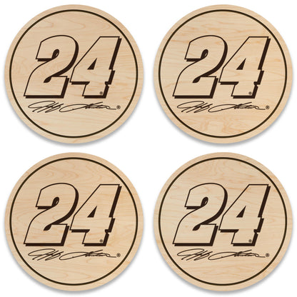 Jeff Gordon #24 Wooden Coaster Set