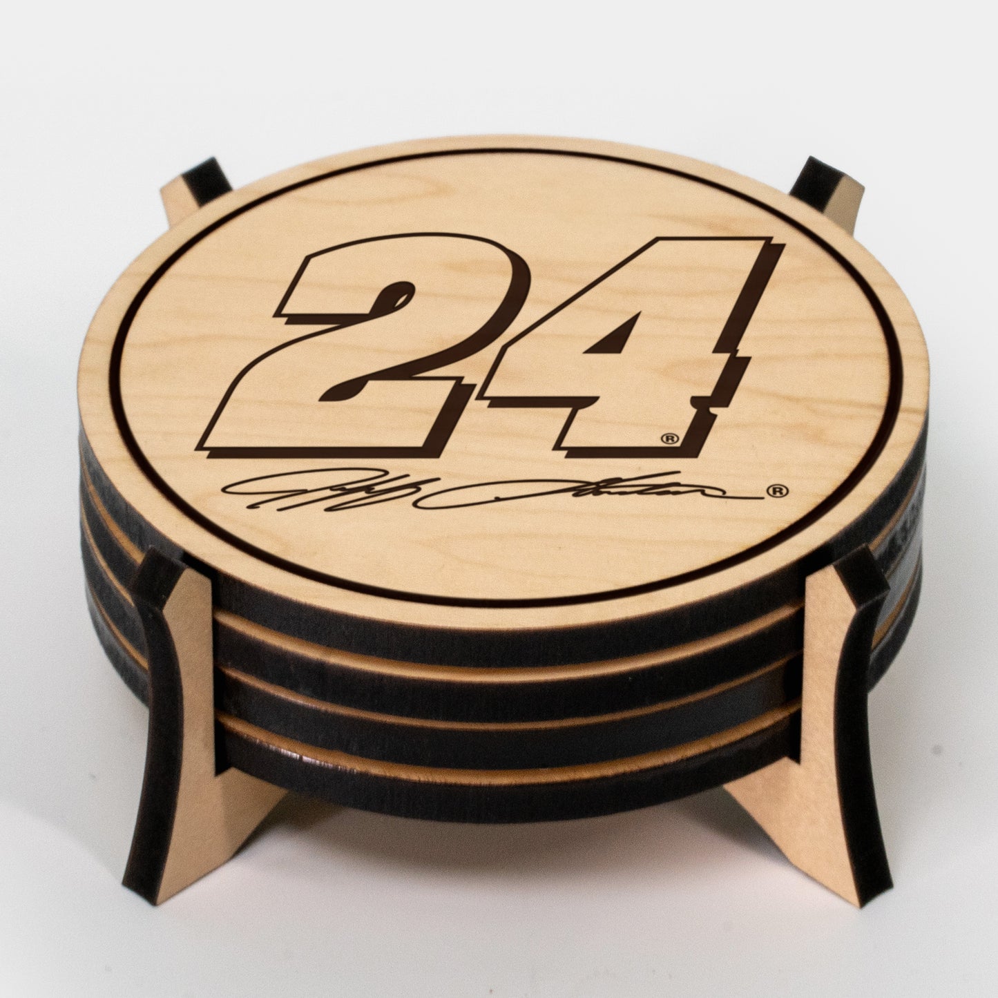 Jeff Gordon #24 Wooden Coaster Set
