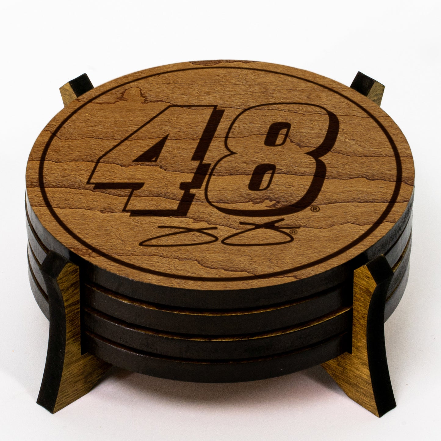 Jimmie Johnson #48 Wooden Coaster Set