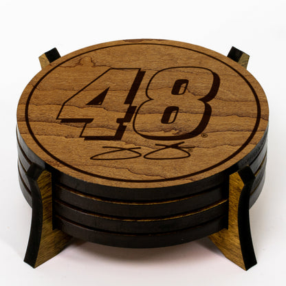 Jimmie Johnson #48 Wooden Coaster Set