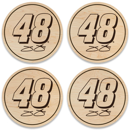 Jimmie Johnson #48 Wooden Coaster Set