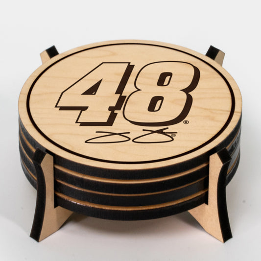 Jimmie Johnson #48 Wooden Coaster Set