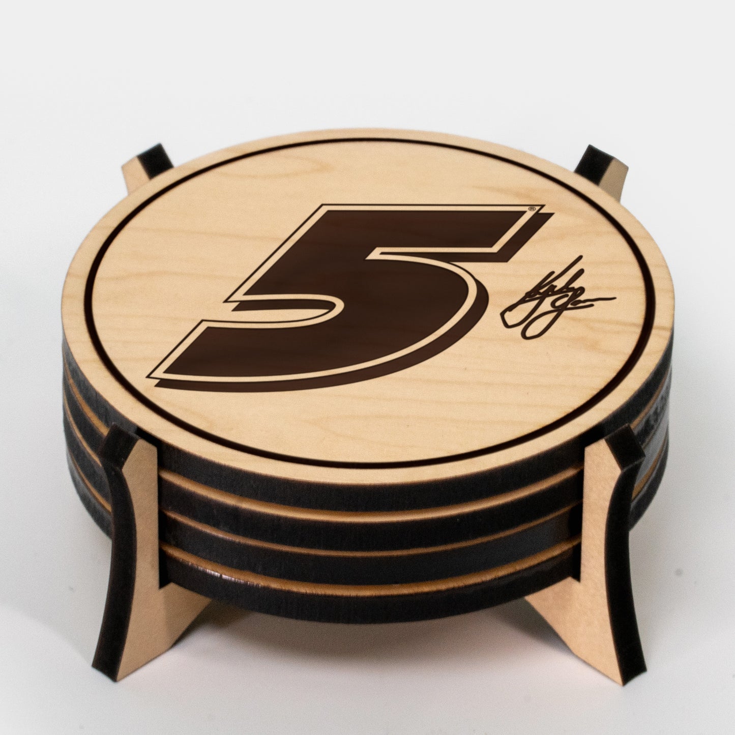 Kyle Larson #5 Wooden Coaster Set