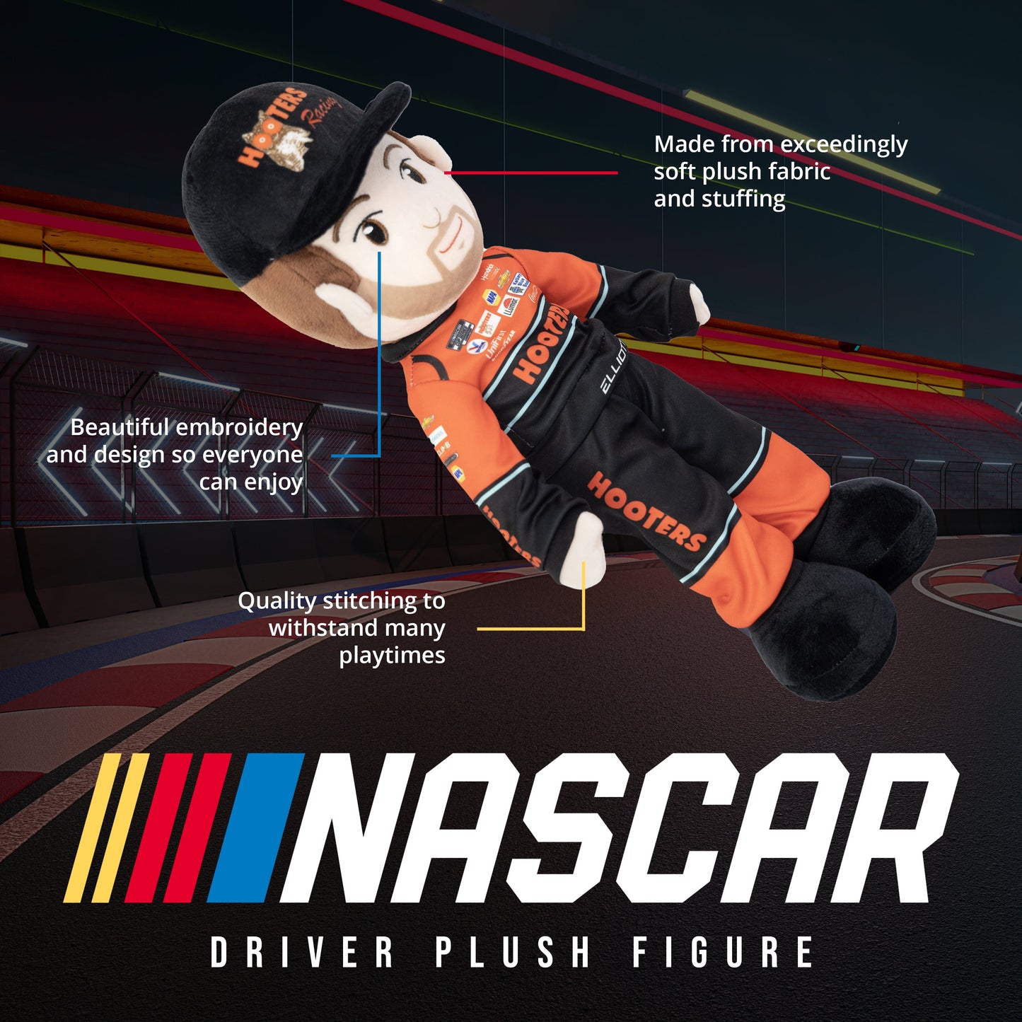 Chase Elliott #9 Hooters 14" Plush Figure