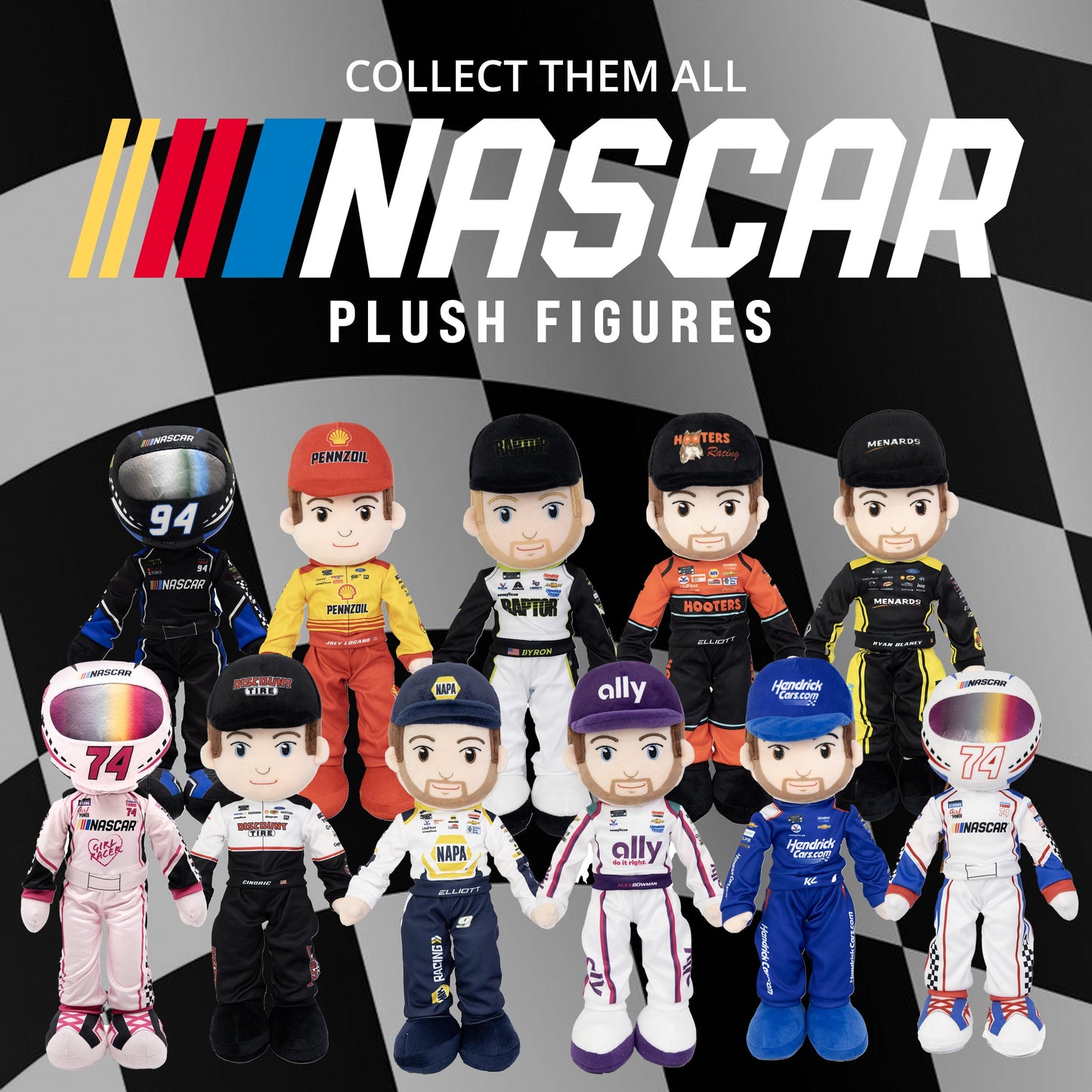 Chase Elliott #9 Hooters 14" Plush Figure