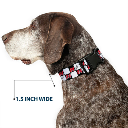 William Byron #24 Autograph Checker Plastic Clip Collar