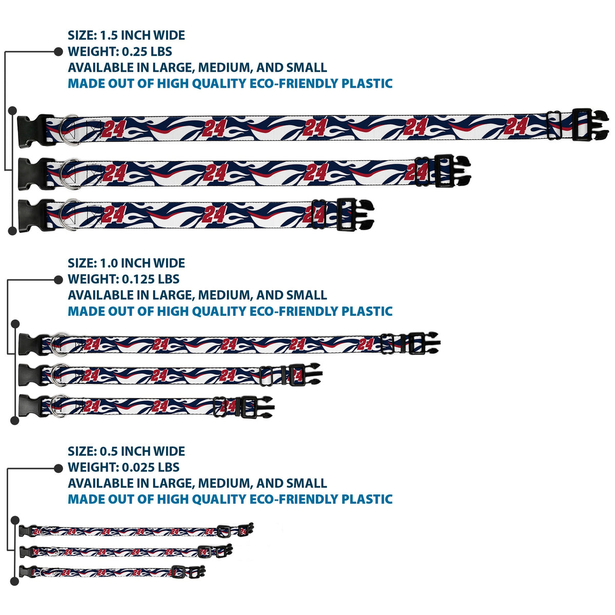 William Byron #24 Car Scheme Plastic Clip Collar