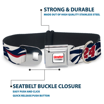 William Byron #24 Car Scheme Seatbelt Buckle Dog Collar