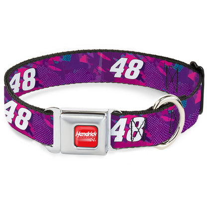 Alex Bowman #48 Car Scheme Seatbelt Buckle Dog Collar