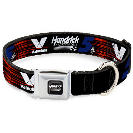 Kyle Larson #5 Autograph Valvoline Hendrick Motorsports Logo Seatbelt Buckle Dog Collar