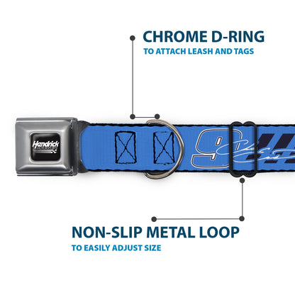 Chase Elliott #9 Autograph Prime Logo Seatbelt Buckle Dog Collar
