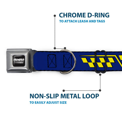 Jimmie Johnson #48 Autograph Checker Seatbelt Buckle Dog Collar