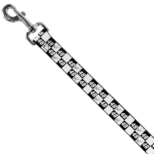 Alex Bowman #48 Autograph Checker Dog Leash