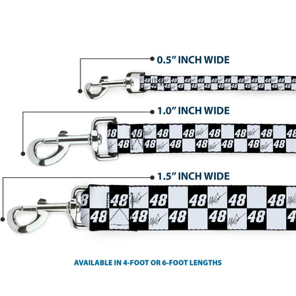 Alex Bowman #48 Autograph Checker Dog Leash