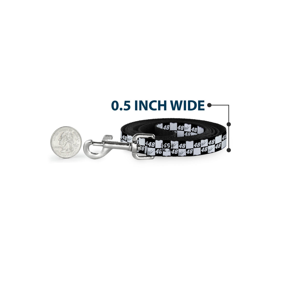 Alex Bowman #48 Autograph Checker Dog Leash