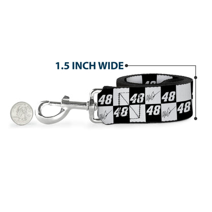 Alex Bowman #48 Autograph Checker Dog Leash