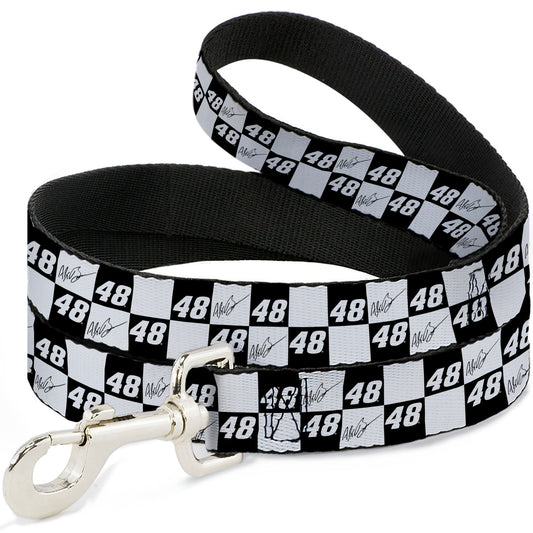Alex Bowman #48 Autograph Checker Dog Leash