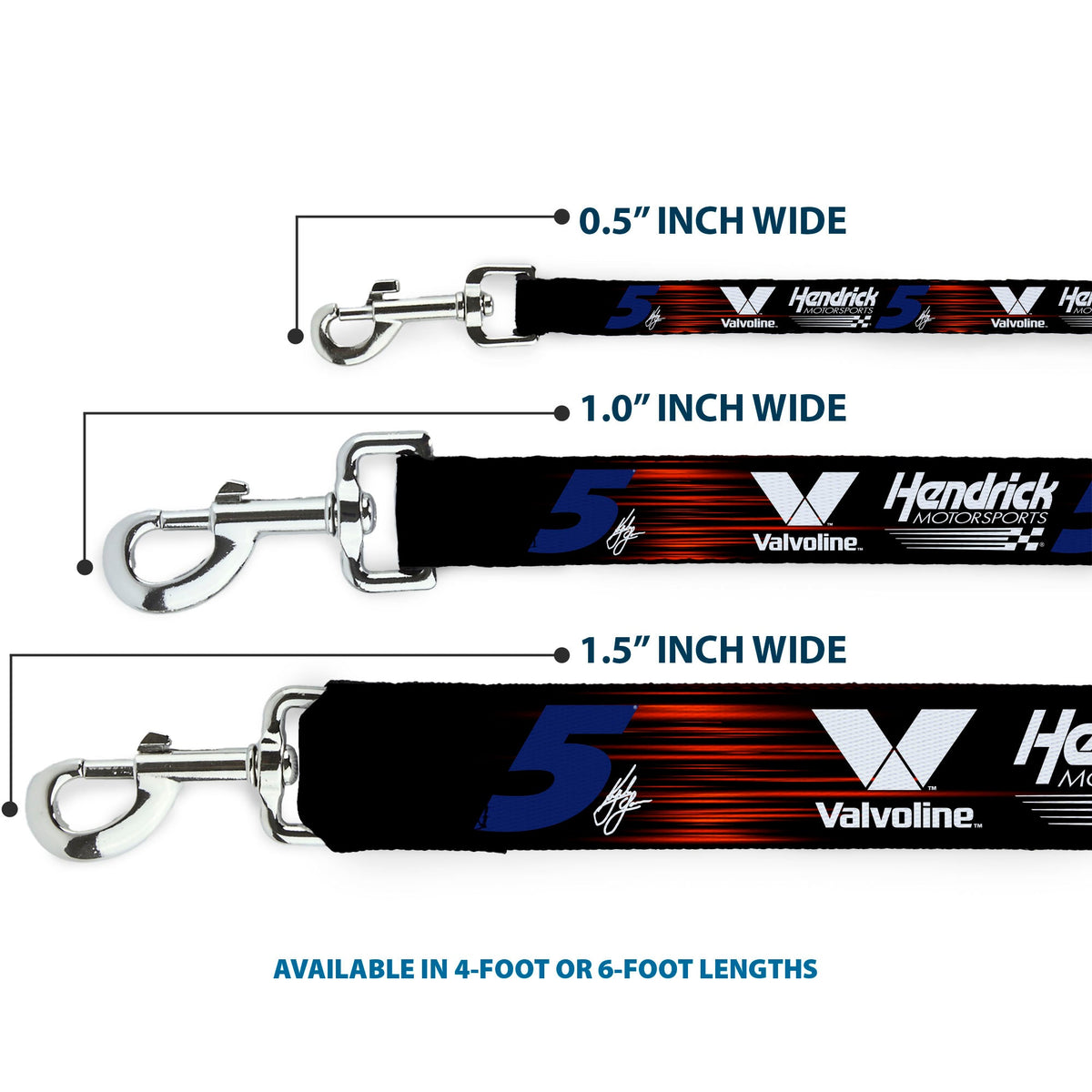 Kyle Larson #5 Autograph Valvoline Hendrick Motorsports Logo Dog Leash