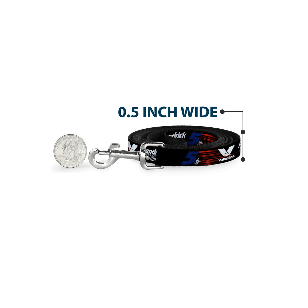 Kyle Larson #5 Autograph Valvoline Hendrick Motorsports Logo Dog Leash
