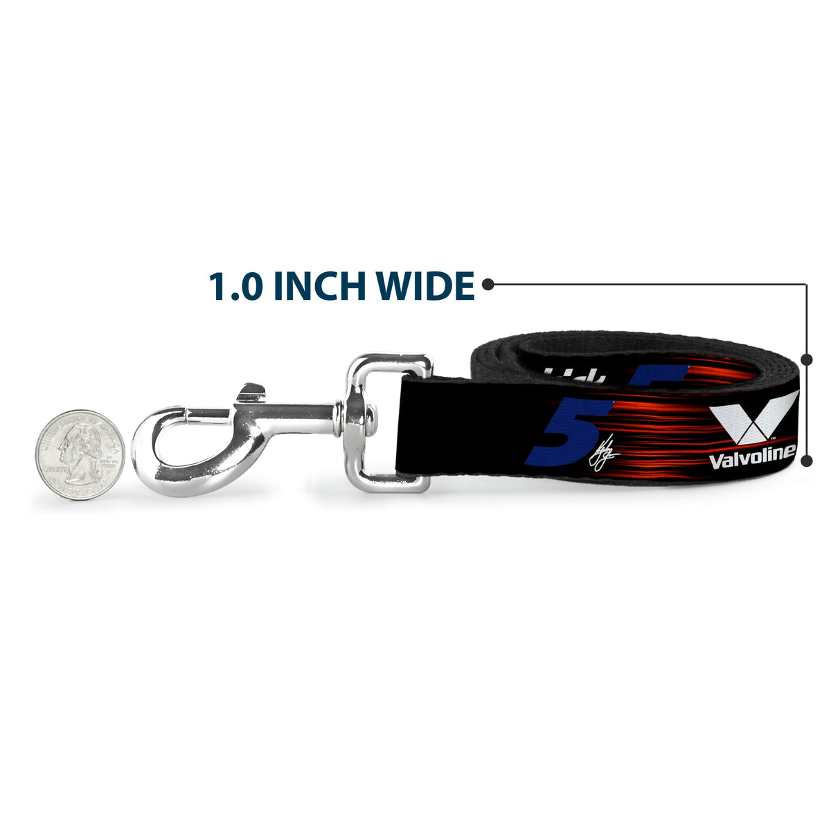 Kyle Larson #5 Autograph Valvoline Hendrick Motorsports Logo Dog Leash