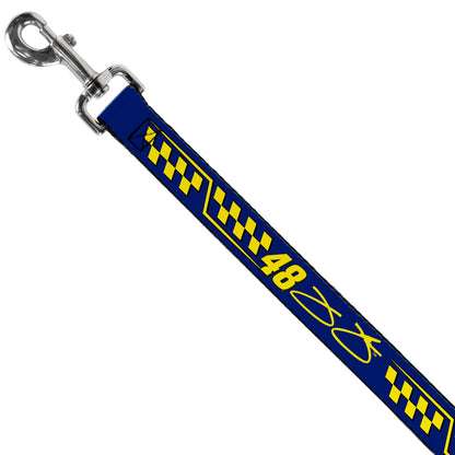 Jimmie Johnson #48 Autograph Checker Dog Leash