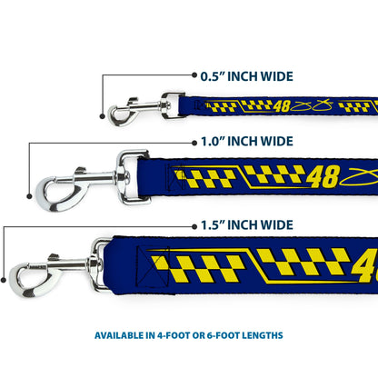 Jimmie Johnson #48 Autograph Checker Dog Leash