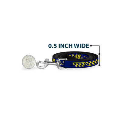 Jimmie Johnson #48 Autograph Checker Dog Leash