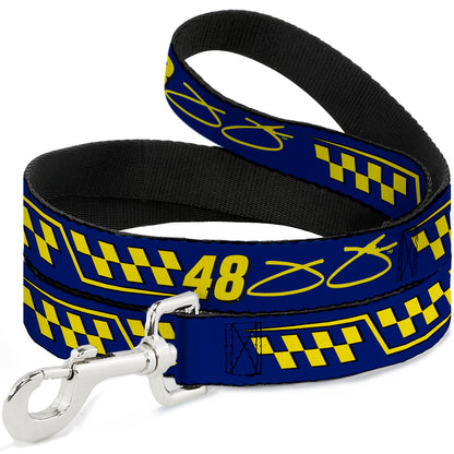 Jimmie Johnson #48 Autograph Checker Dog Leash
