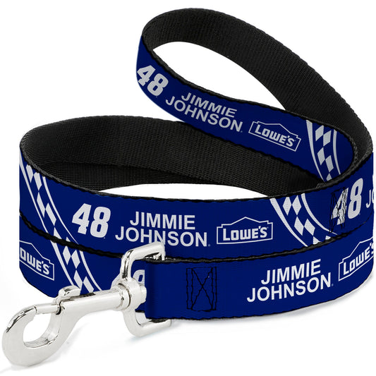 Jimmie Johnson #48 Lowe's Logo Checker Dog Leash
