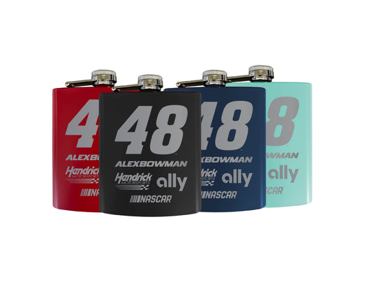 Alex Bowman #48 Matte Finish Stainless Steel 7oz Flask
