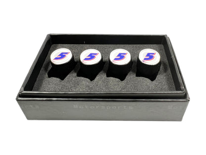 Kyle Larson #5 HendrickCars.com Black Knurled Valve Stem Caps