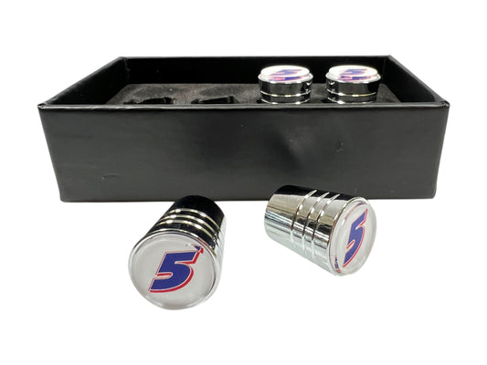 Kyle Larson #5 HendrickCars.com Chrome Tapered Valve Stem Caps