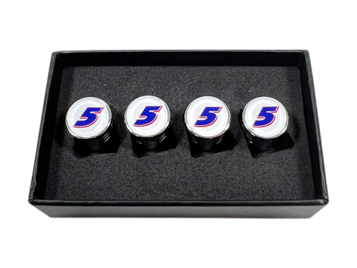 Kyle Larson #5 HendrickCars.com Chrome Tapered Valve Stem Caps