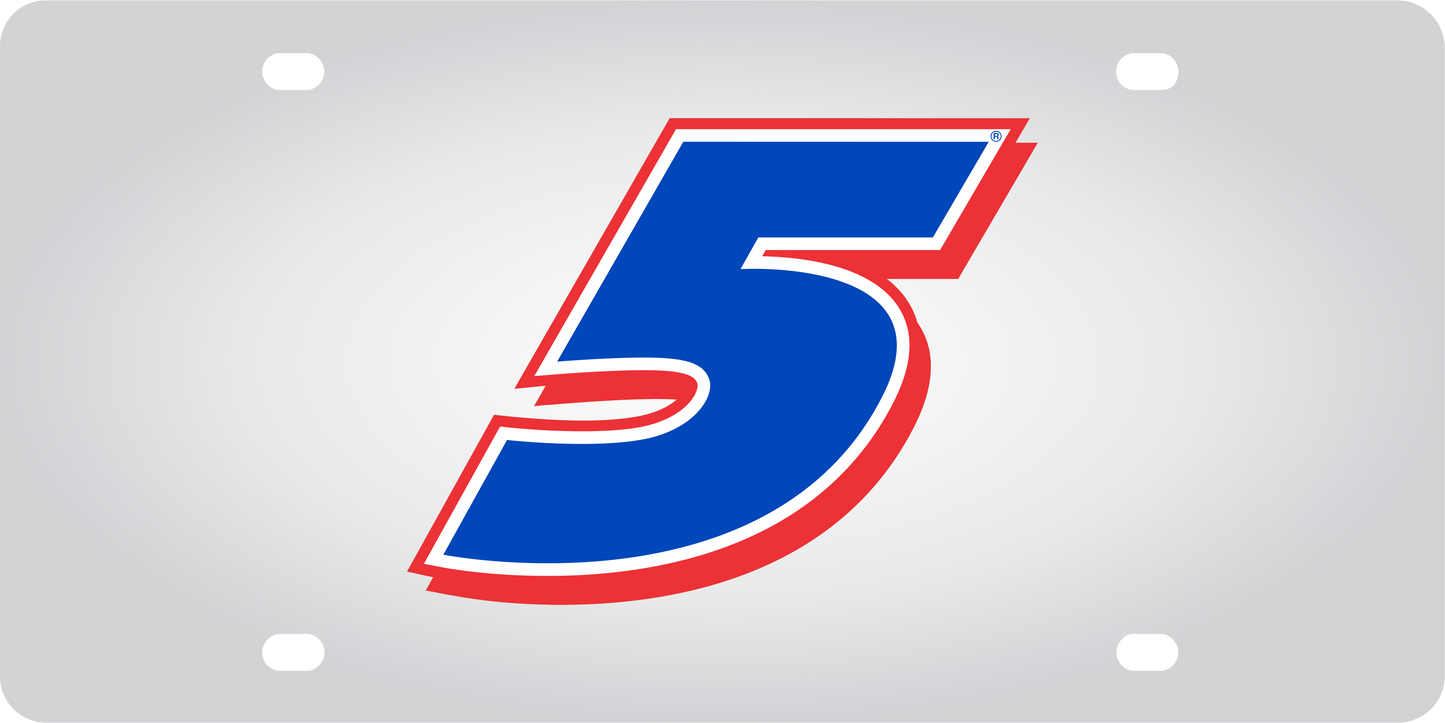 Kyle Larson #5 HendrickCars.com Stainless Steel License Plate