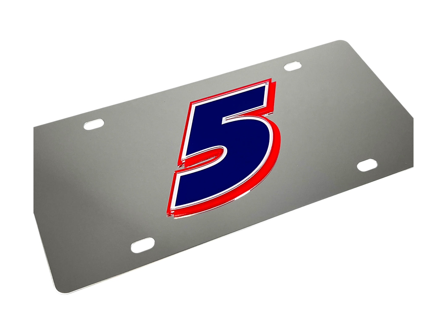 Kyle Larson #5 HendrickCars.com Stainless Steel License Plate