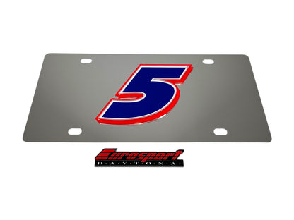 Kyle Larson #5 HendrickCars.com Stainless Steel License Plate
