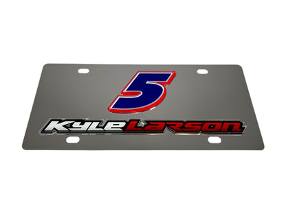 Kyle Larson #5 HendrickCars.com Name Rail Stainless Steel License Plate