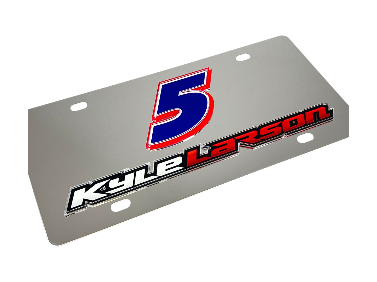 Kyle Larson #5 HendrickCars.com Name Rail Stainless Steel License Plate