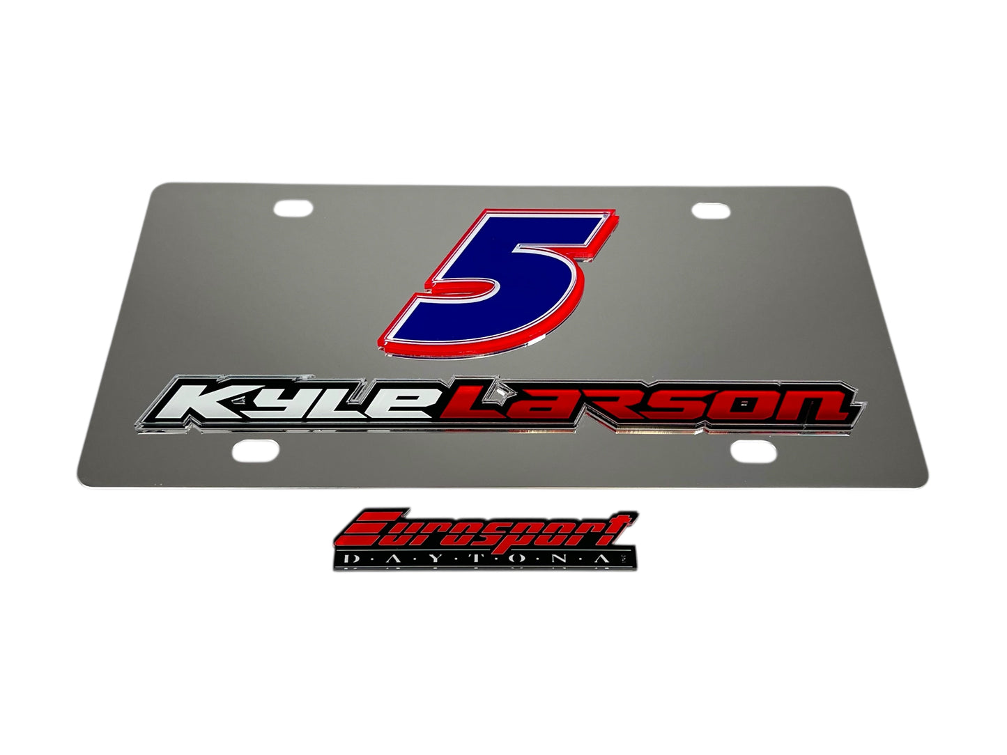 Kyle Larson #5 HendrickCars.com Name Rail Stainless Steel License Plate