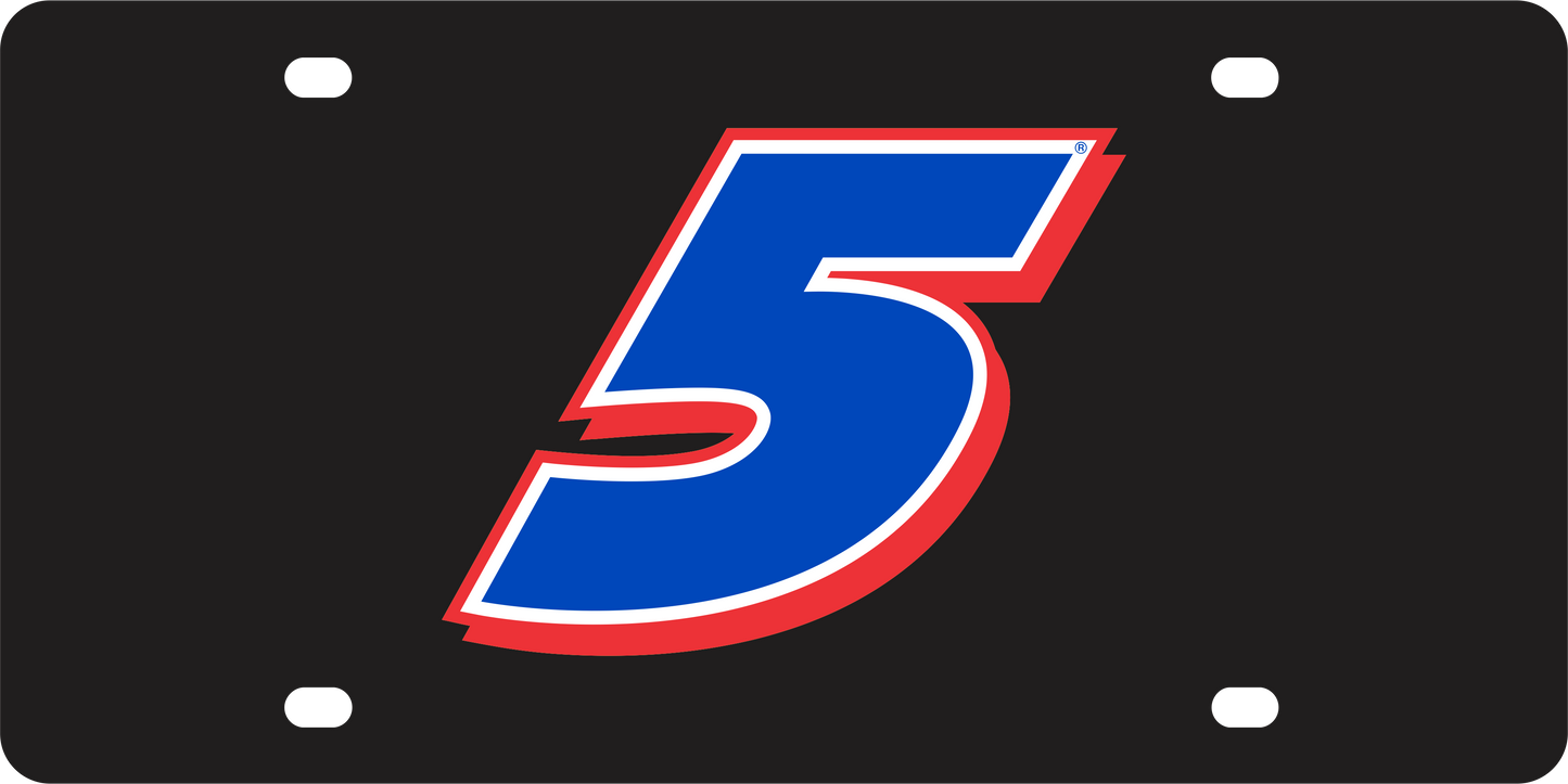 Kyle Larson #5 HendrickCars.com Acrylic License Plate