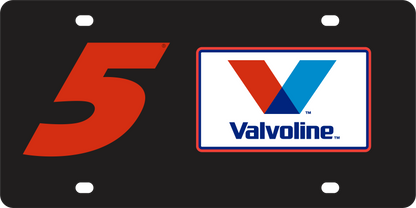 Kyle Larson #5 Valvoline Acrylic License Plate