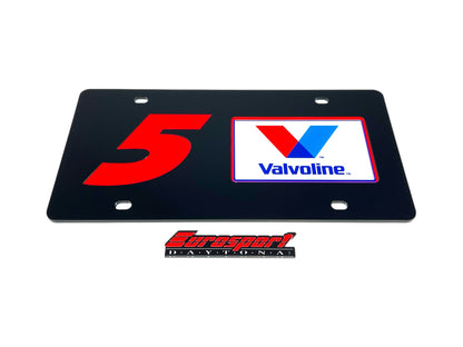 Kyle Larson #5 Valvoline Acrylic License Plate