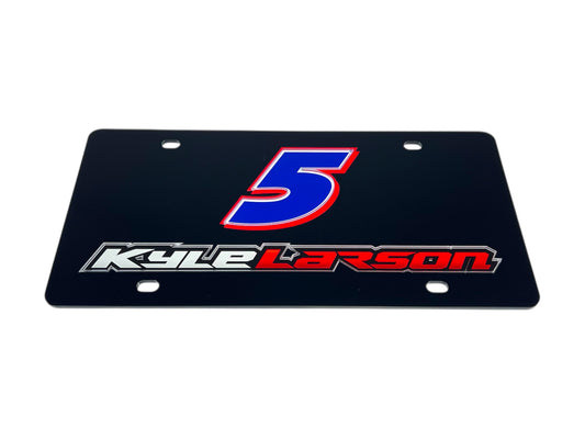 Kyle Larson #5 HendrickCars.com Acrylic License Plate