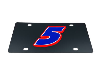 Kyle Larson #5 HendrickCars.com Carbon Steel License Plate