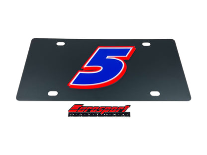 Kyle Larson #5 HendrickCars.com Carbon Steel License Plate