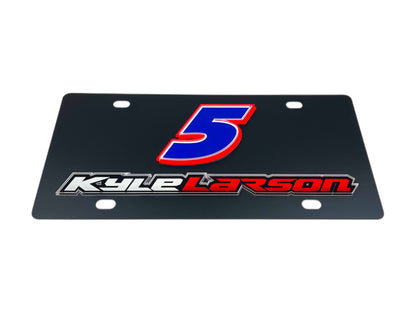 Kyle Larson #5 HendrickCars.com Name Rail Carbon Steel License Plate