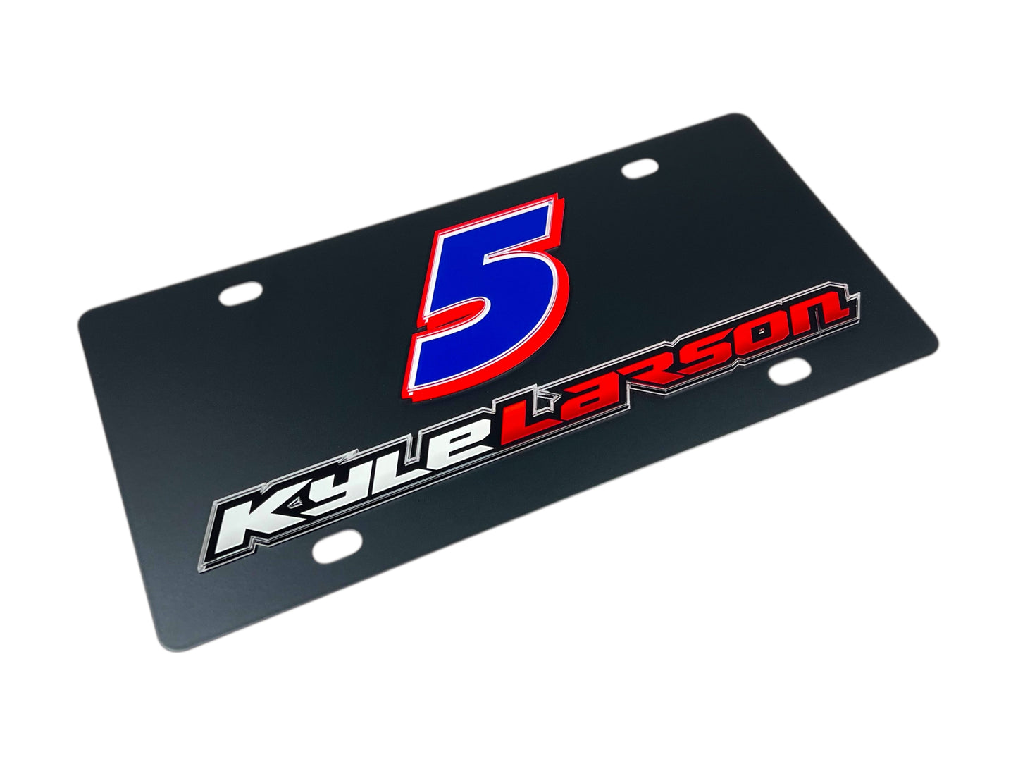 Kyle Larson #5 HendrickCars.com Name Rail Carbon Steel License Plate