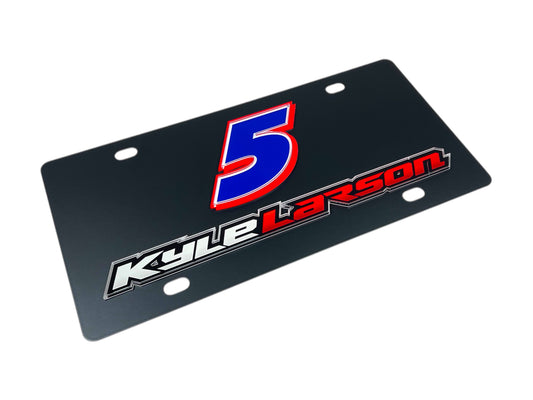Kyle Larson #5 HendrickCars.com Name Rail Carbon Steel License Plate
