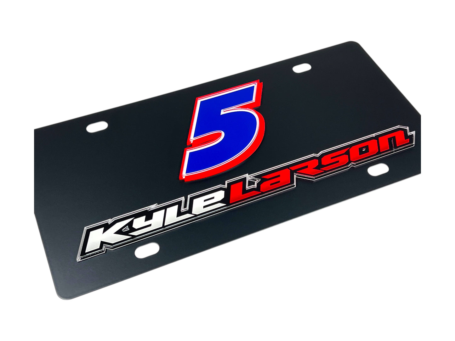 Kyle Larson #5 HendrickCars.com Name Rail Carbon Steel License Plate