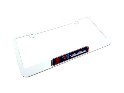 Kyle Larson #5 Valvoline White License Plate Frame